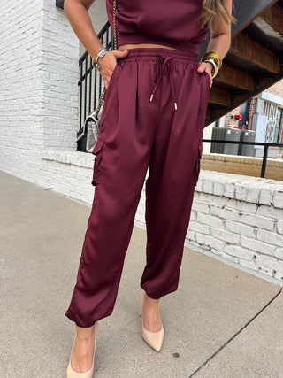 Glam | The Mereda Jogger Wine