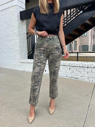 Daze Denim | Sundaze High Rise Straight Crop in Hideaway