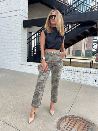 Daze Denim | Sundaze High Rise Straight Crop in Hideaway