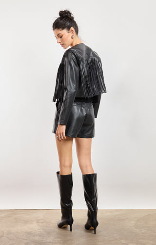 Sadie & Sage | Daredevil Fringe Jacket Black