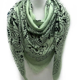 Dylan Bandana Blanket Scarf Green