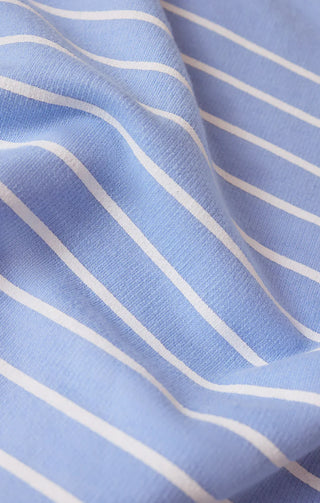 Z Supply | Weekender Stripe V-neck Barcelona Blue