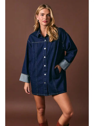 LE LIS | Remi Denim Dress Indigo