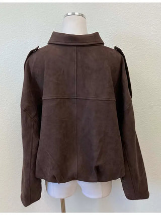 Cambria Suede Jacket Chocolate