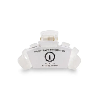 TELETIES | Classic Hair Clip | Tiny | Coconut White