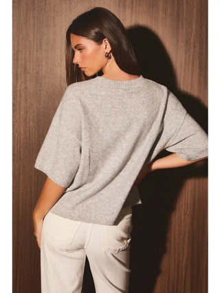 Darcy Sweater Top Heather Grey