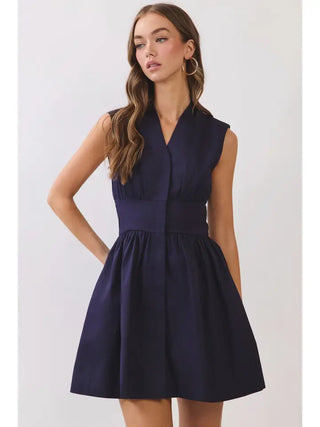 TCEC | Midnight Muse Belted Mini Dress