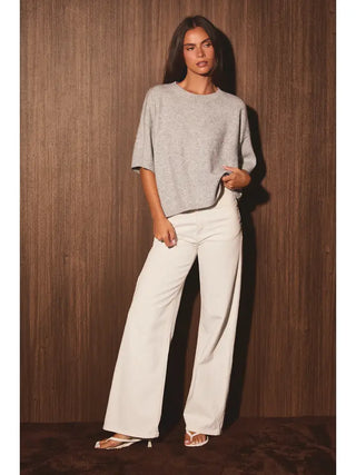 Darcy Sweater Top Heather Grey
