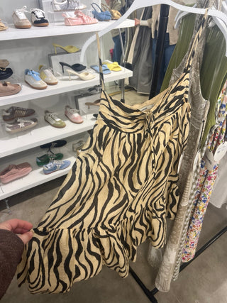 NEEDII | Sahara Zebra Tiered Dress