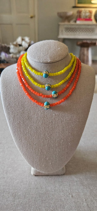 AMULET | Layering Beads + Turquoise Spacer