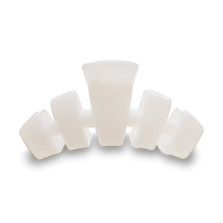 TELETIES | Classic Hair Clip | Small | Coconut White