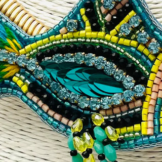 TWO FORTY TWO | Spring Sassy Fish Necklace - Blue & Green