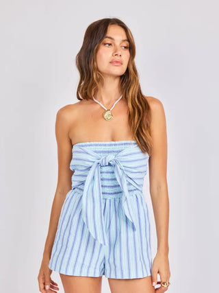 SAGE THE LABEL | Cape Cod Romper - Blue Multi