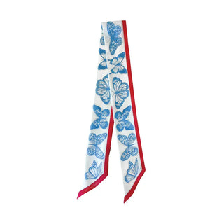 DALLIS Art | Mariposa Twilly Powder Blue & Red