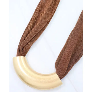 Townsend Mesh Necklace Bronze