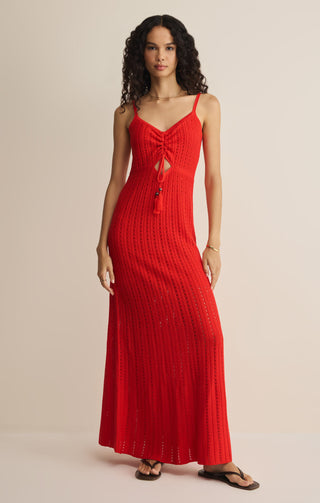 Z Supply | Sunda Crochet Dress Red