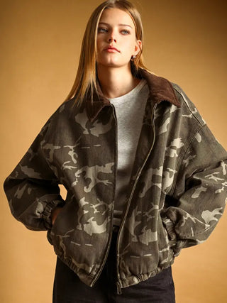 Willow Camouflage Bomber Jacket