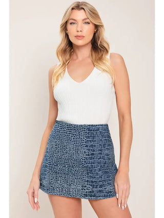 Maris Denim Skort Indigo