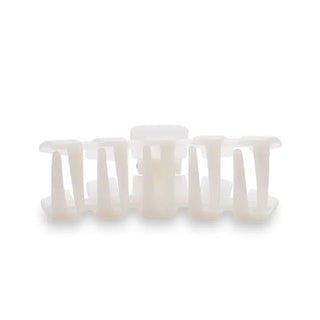 TELETIES | Classic Hair Clip | Large | Coconut White