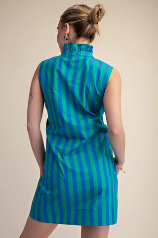 GLAM | Kelly Stripe Dress | Green