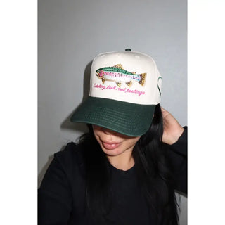 THREADED RODEO - Catching Fish Not Feelings Trucker Hat