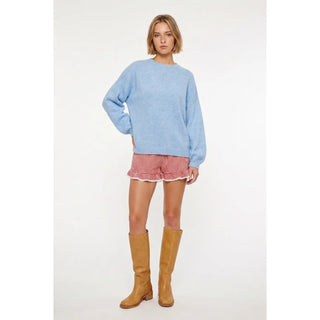 Elowyn Balloon Sweater Sky