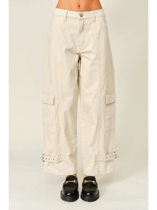 Arden Cargo Pants Cream