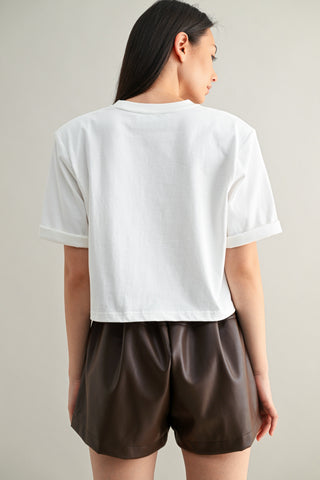 MABLE | The Essential Shoulder Tee White