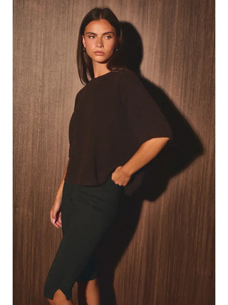Darcy Sweater Top Brown