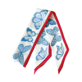 DALLIS Art | Mariposa Twilly Powder Blue & Red