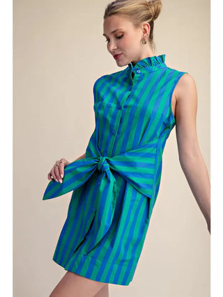 GLAM | Kelly Stripe Dress | Green
