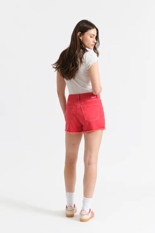 DAZE DENIM | Troublemaker High Rise Short - Chili Pepper