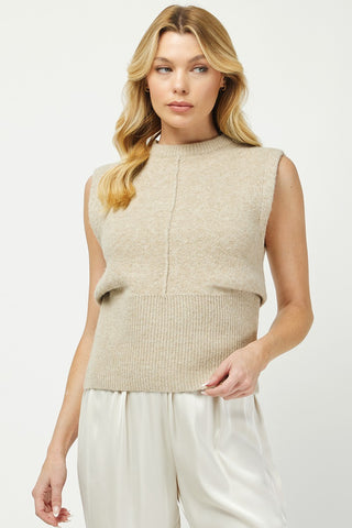 NEEDII Jolie Pleated Vest Taupe