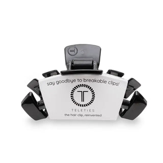 TELETIES| Classic Hair Clip | Small | Jet Black