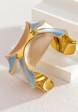 Gina Carmen | Nicole Statement Cuff - Champagne