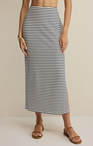 Z SUPPLY | Ainslie Stripe Midi Skirt Eclipse