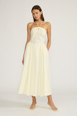 Lucy Paris | Hilary Bead Detail Dress - Yellow