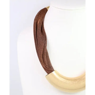 Townsend Mesh Necklace Bronze