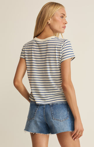 Z SUPPLY | Junie Striped Tee True Navy
