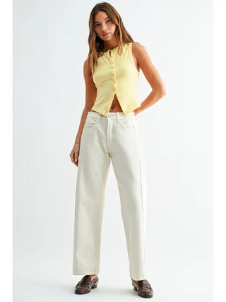 JBD | The Marty Barrel Twist Jeans Ivory
