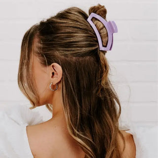 TELETIES | Open Hair Clip | Med. | Lilac