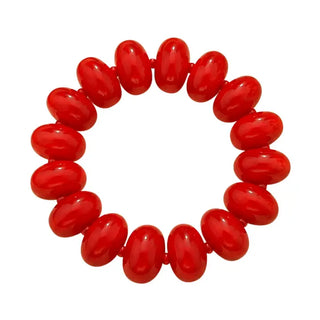 GEMELLI -Bora Chunky Stretch Bracelet - Red