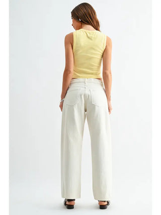 JBD | The Marty Barrel Twist Jeans Ivory