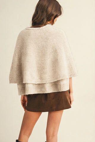 Winslet Knit Capelet Ecru