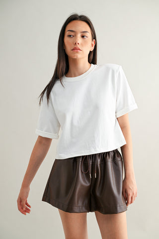 MABLE | The Essential Shoulder Tee White