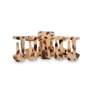 TELETIES | Classic Hair Clip | Small | Blonde Tortoise