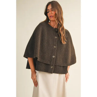 Winslet Knit Capelet Espresso