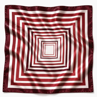 Maroon and White Stripe Gameday Bandana Scarf