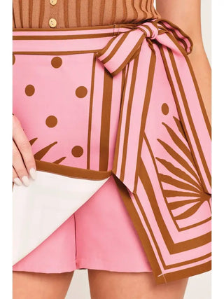 Flying Tomato | Palm Paradise Printed Skort