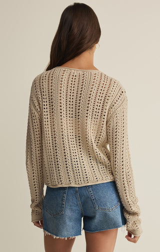 Z SUPPLY | Upland Crochet Sweater Island Coconut